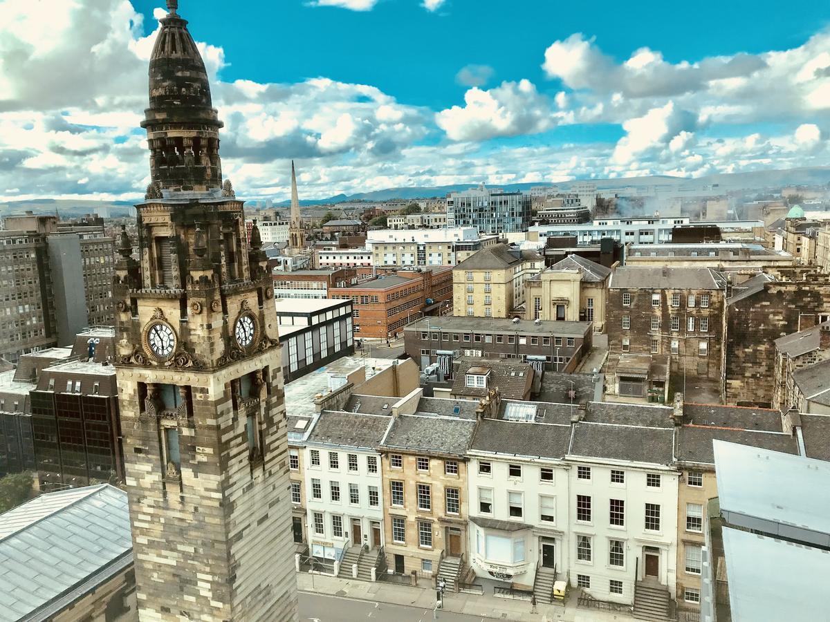Glasgow Central Station Skyline Apartment With Parking Buitenkant foto